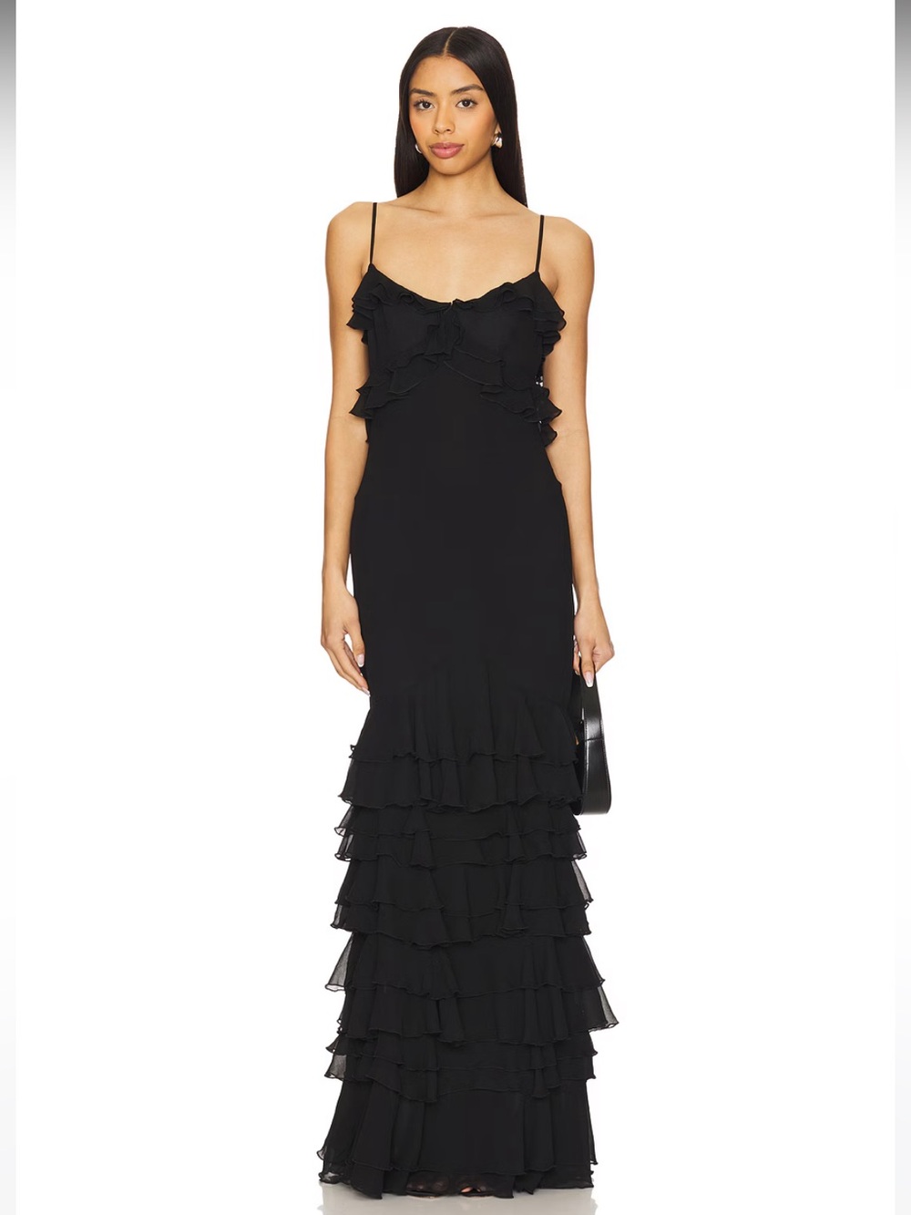 NWT! Lovers and Friends Arles Gown in Black